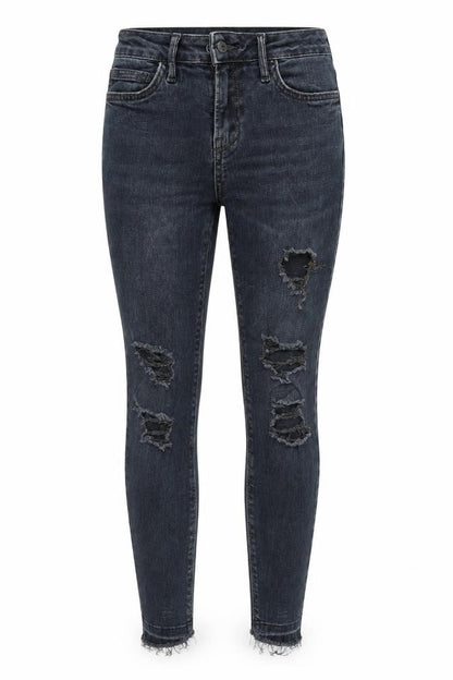 Womens UK Size 8 New Look Regular Fit Skinny Black Jeans