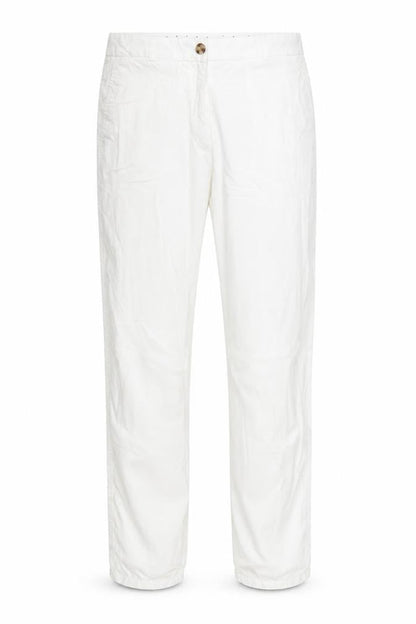 Womens UK Size L Preworn Regular Fit  White Trousers