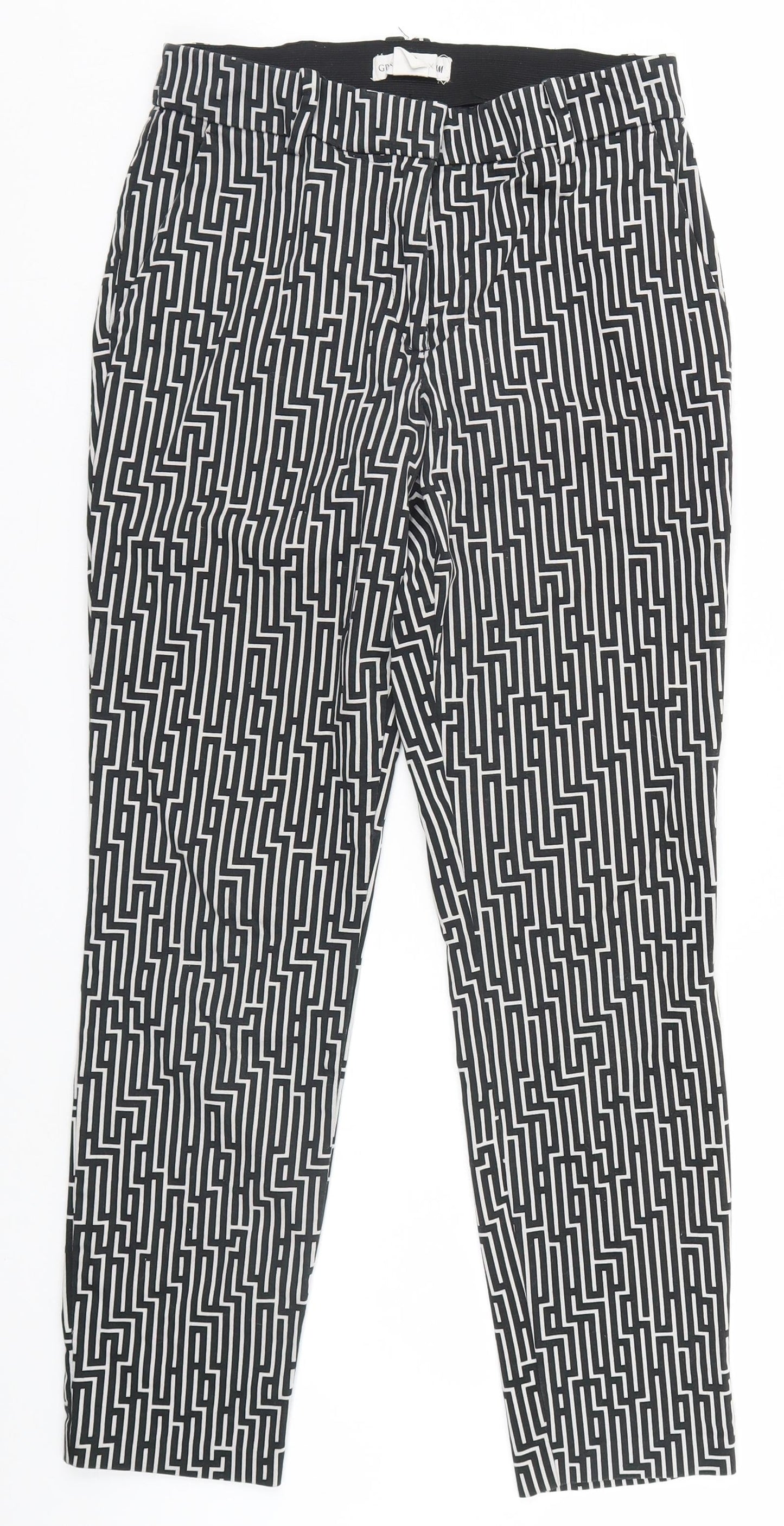Womens UK Size 6 H&M Regular Fit  Black Trousers