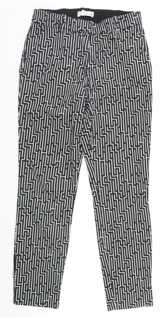 Womens UK Size 6 H&M Regular Fit  Black Trousers