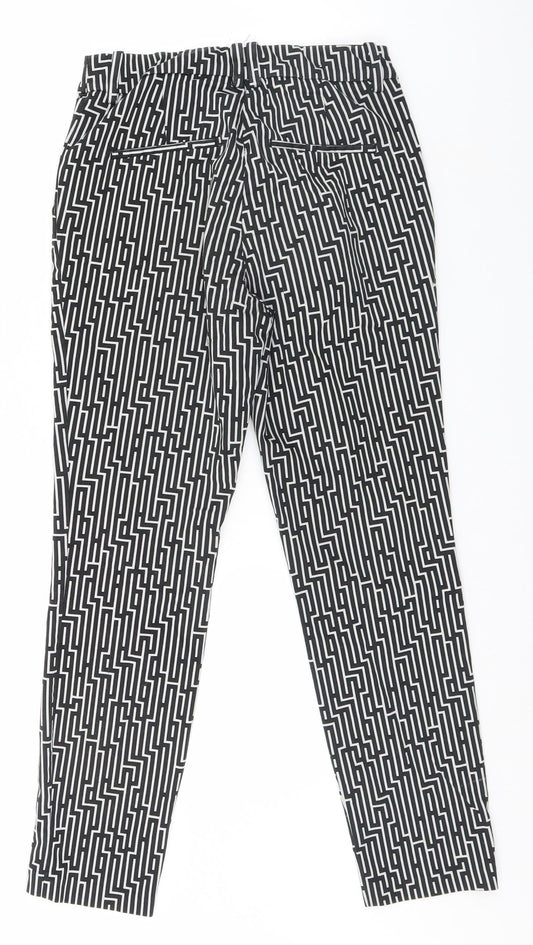 Womens UK Size 6 H&M Regular Fit  Black Trousers