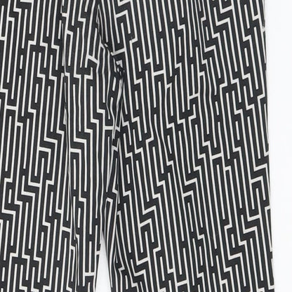 Womens UK Size 6 H&M Regular Fit  Black Trousers