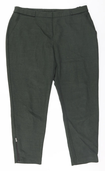 Womens UK Size 14 Dorothy Perkins Regular Fit  Brown Trousers