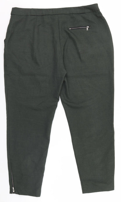 Womens UK Size 14 Dorothy Perkins Regular Fit  Brown Trousers