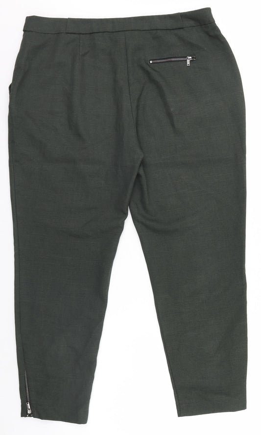 Womens UK Size 14 Dorothy Perkins Regular Fit  Brown Trousers