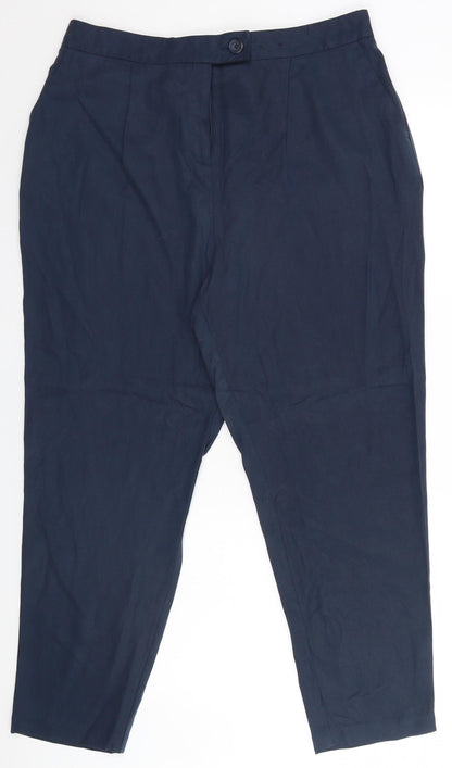 F&F Womens Blue   Trousers  Size 14 L24 in