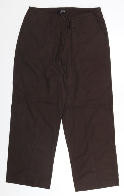 Womens UK Size 16 BM Regular Fit  Brown Trousers