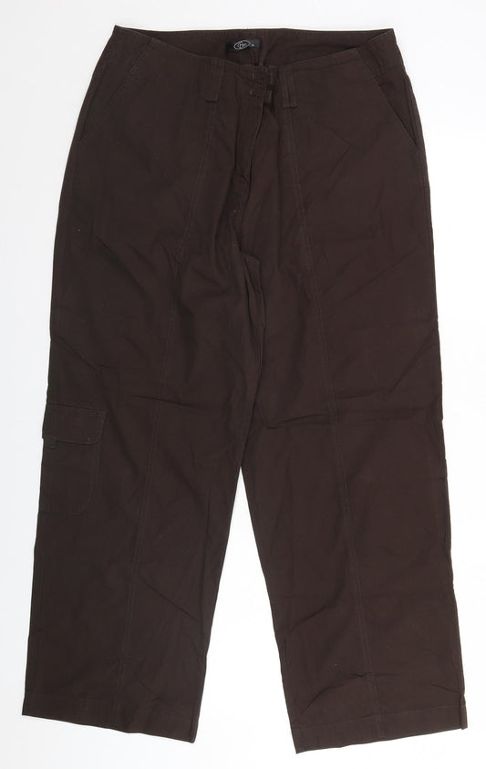 Womens UK Size 16 BM Regular Fit  Brown Trousers