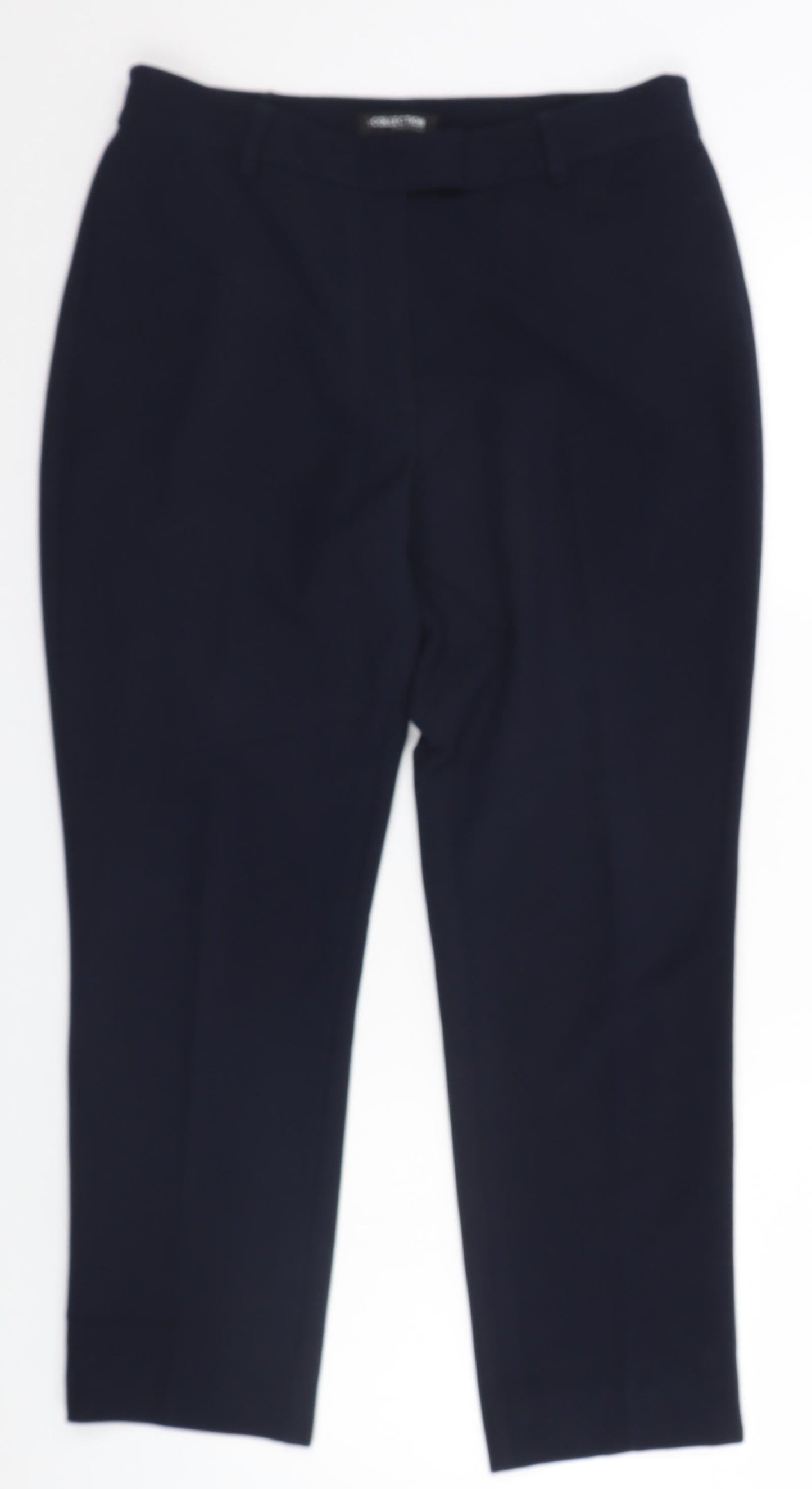 Womens UK Size 10 Debenhams Regular Fit  Blue Trousers