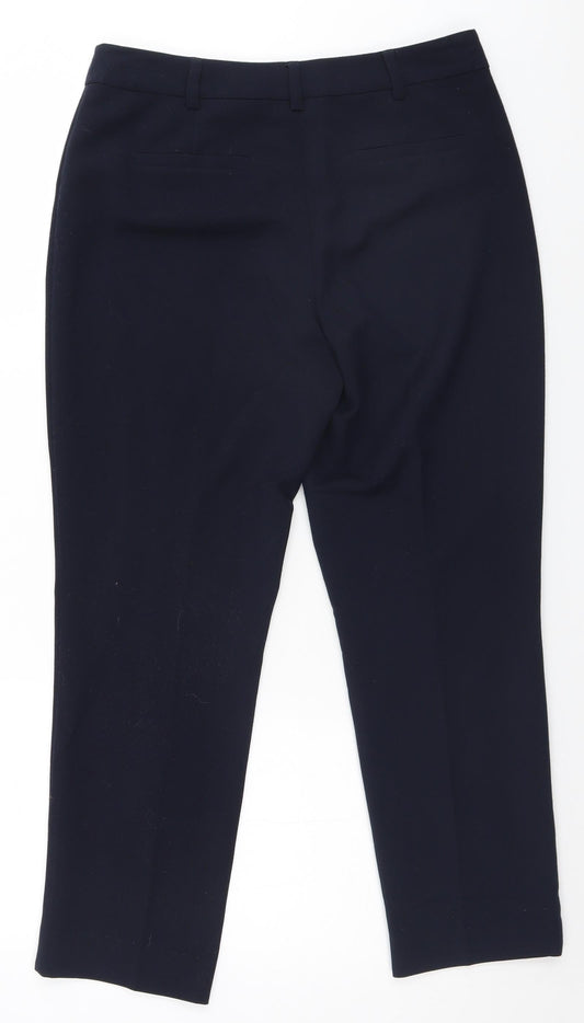 Womens UK Size 10 Debenhams Regular Fit  Blue Trousers