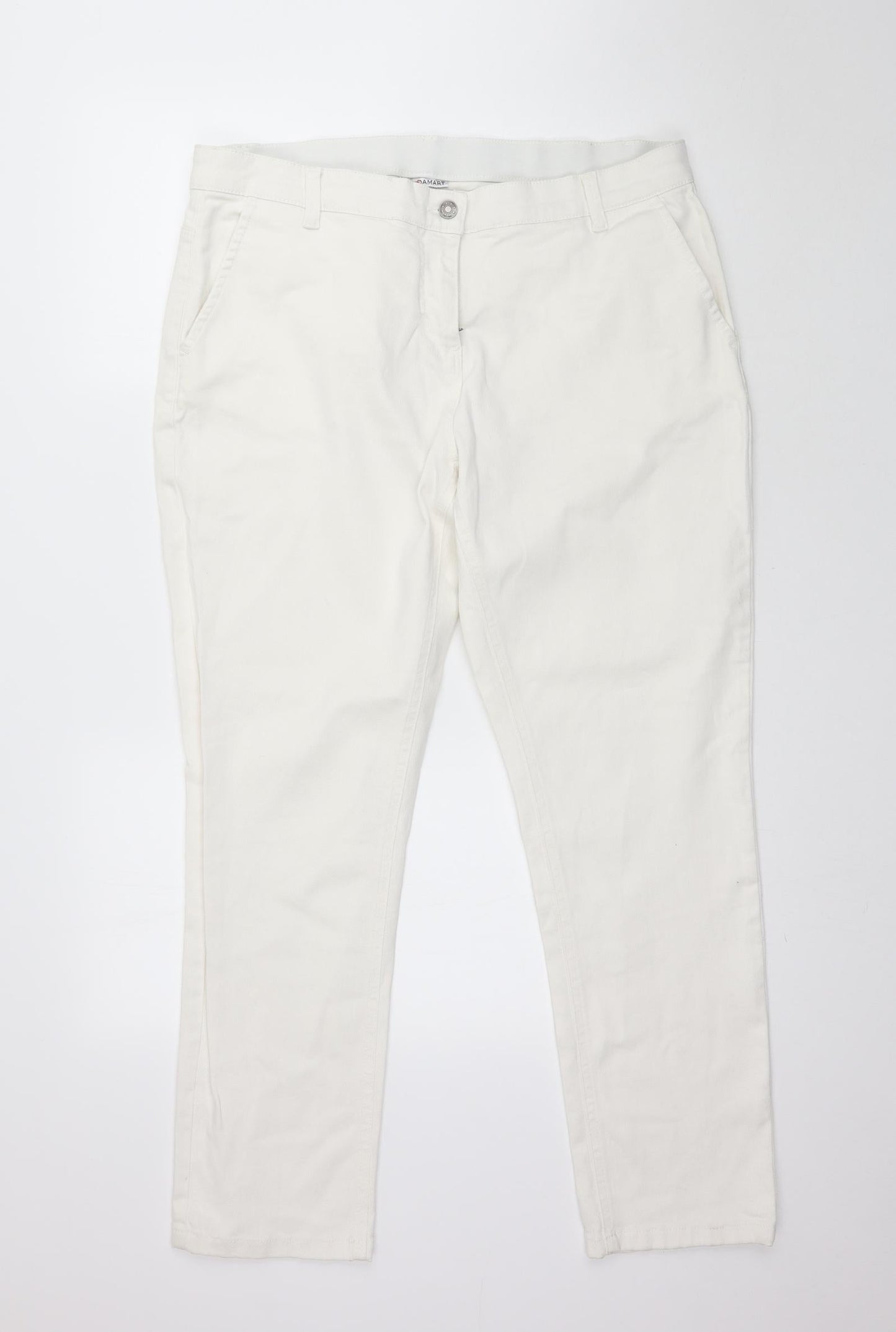 Damart Womens White  Denim Jegging Jeans Size L L29 in