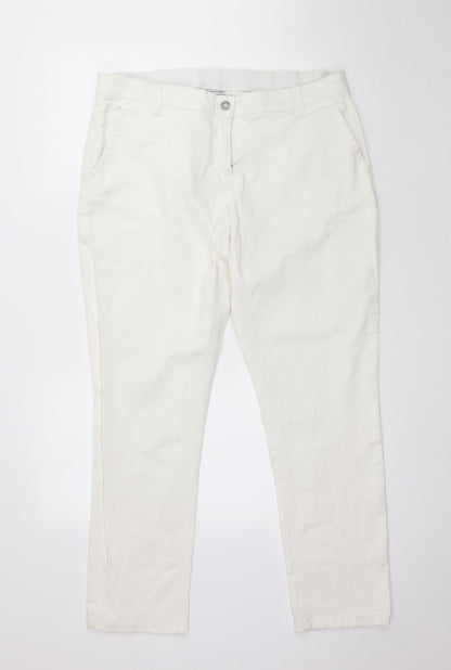 Damart Womens White  Denim Jegging Jeans Size L L29 in