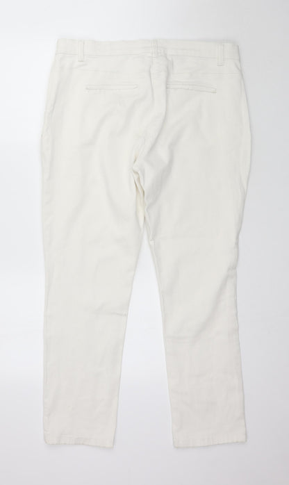 Damart Womens White  Denim Jegging Jeans Size L L29 in