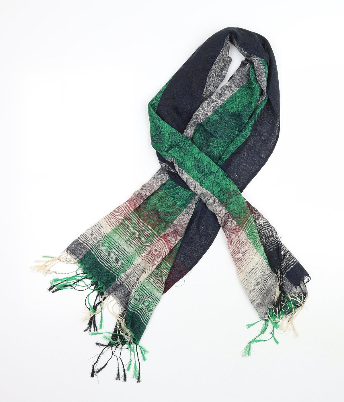 Preworn Womens Multicoloured Striped   Scarf