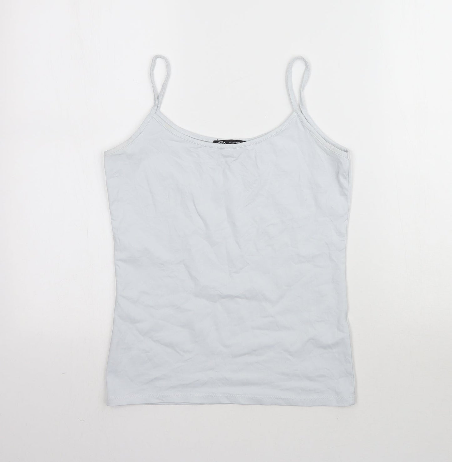 Womens UK Size M Zara Blue Camisole T-Shirt