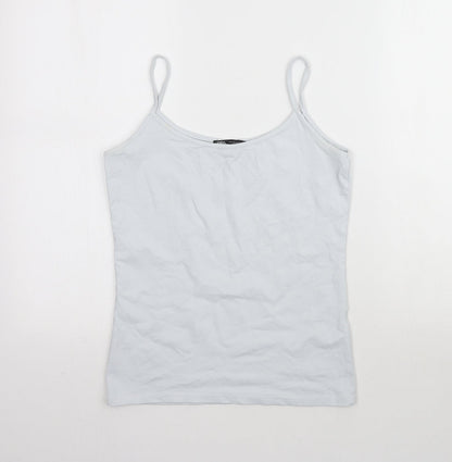 Womens UK Size M Zara Blue Camisole T-Shirt