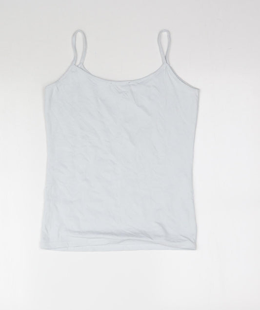 Womens UK Size M Zara Blue Camisole T-Shirt
