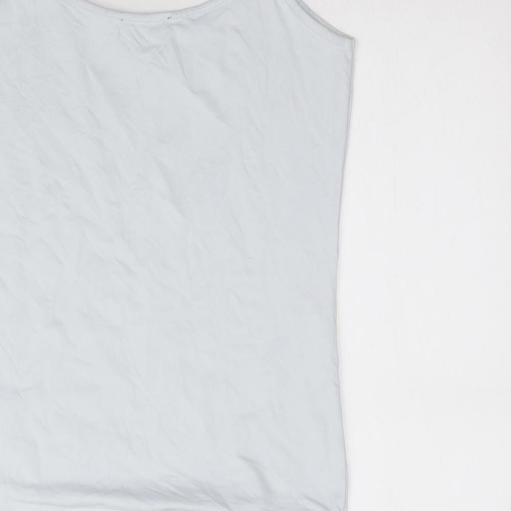 Womens UK Size M Zara Blue Camisole T-Shirt