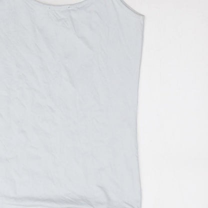 Womens UK Size M Zara Blue Camisole T-Shirt