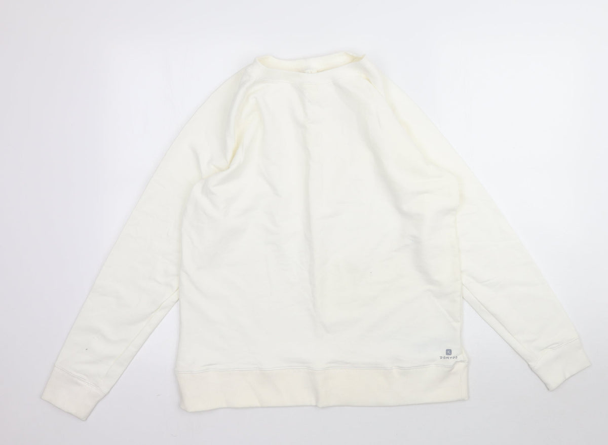 Oxylan Womens White   Pullover Sweatshirt Size XL