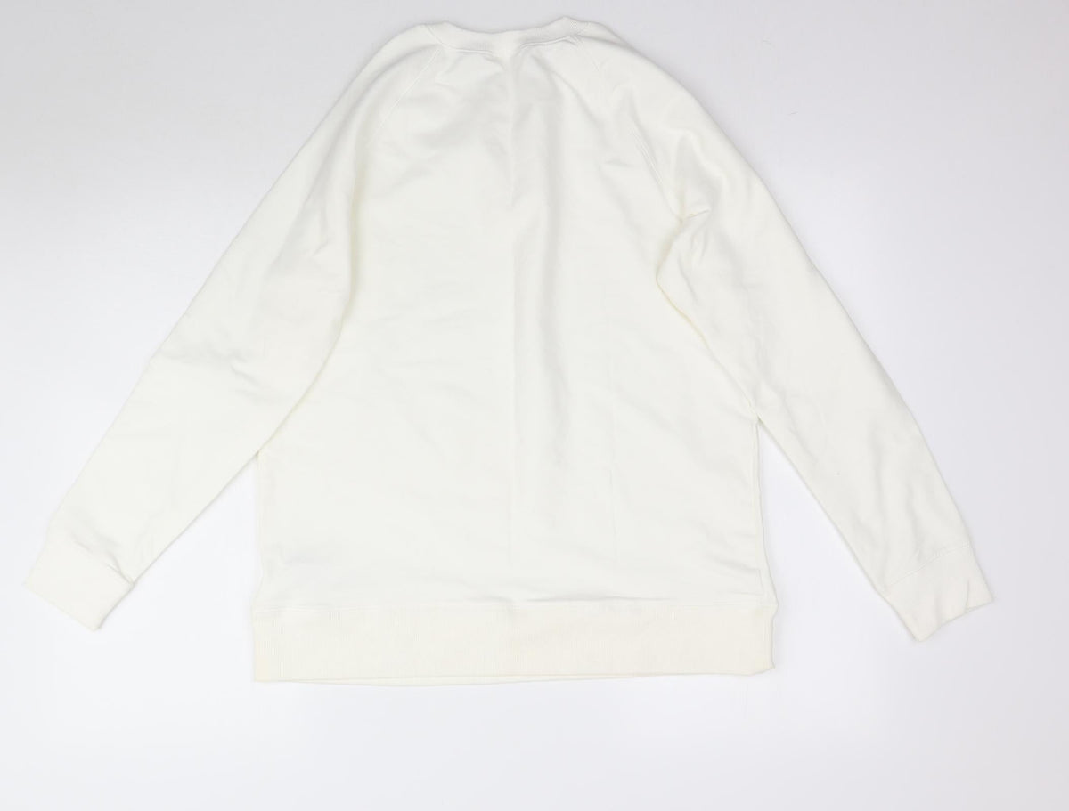 Oxylan Womens White   Pullover Sweatshirt Size XL