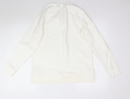 Oxylan Womens White   Pullover Sweatshirt Size XL