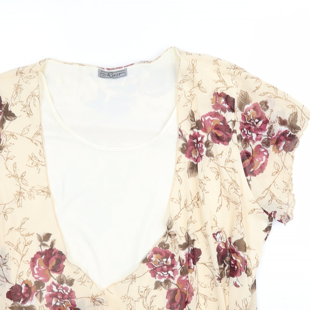 Womens UK Size 3XL Must Multicoloured Basic Blouse