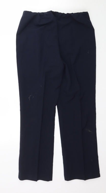 Womens UK Size 10 Julipa Regular Fit  Blue Trousers
