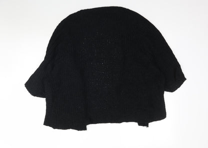 George Womens Black  Knit Cardigan Jumper Size 12  - Waterfall