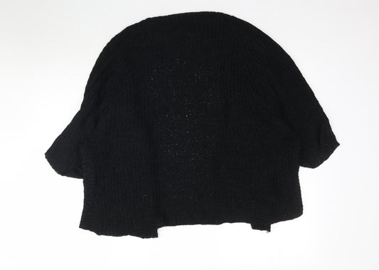 George Womens Black  Knit Cardigan Jumper Size 12  - Waterfall