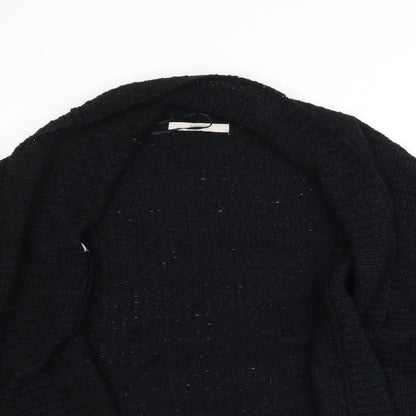George Womens Black  Knit Cardigan Jumper Size 12  - Waterfall