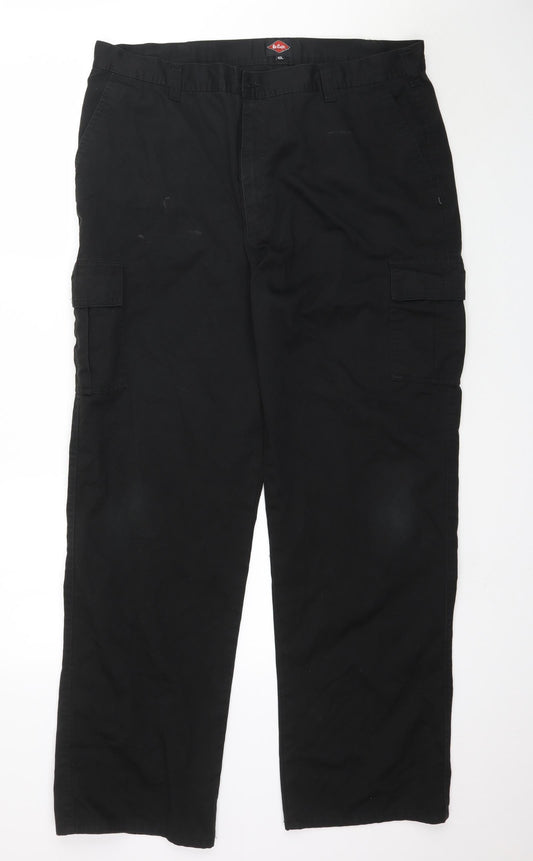 Womens UK Size 40 in Lee Cooper Regular Fit  Black Trousers