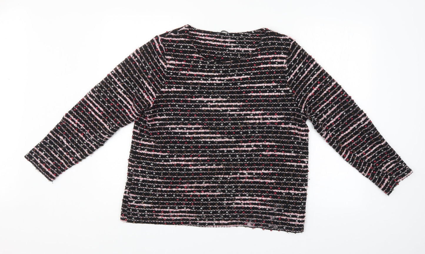 Womens UK Size 18 M&Co Multicoloured Pullover Jumper