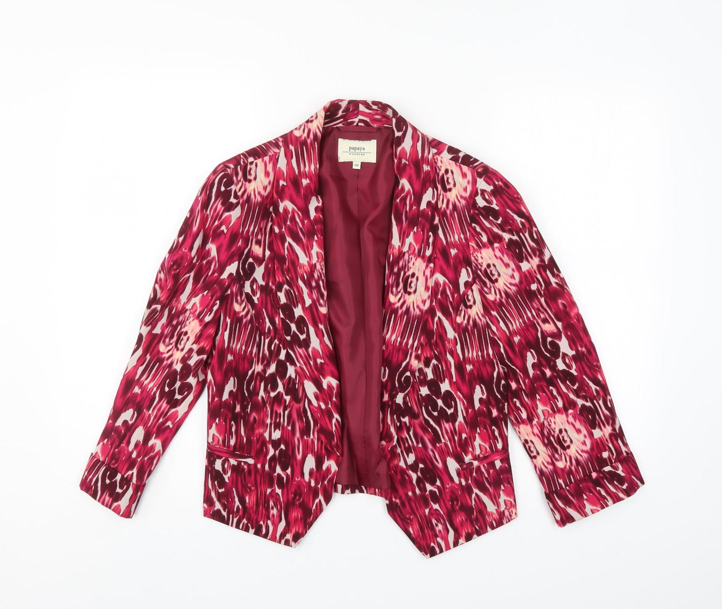 Papaya Womens Multicoloured   Jacket Suit Jacket Size 10