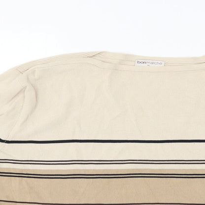 Bonmarché Womens Multicoloured Striped  Jersey Blouse Size XL