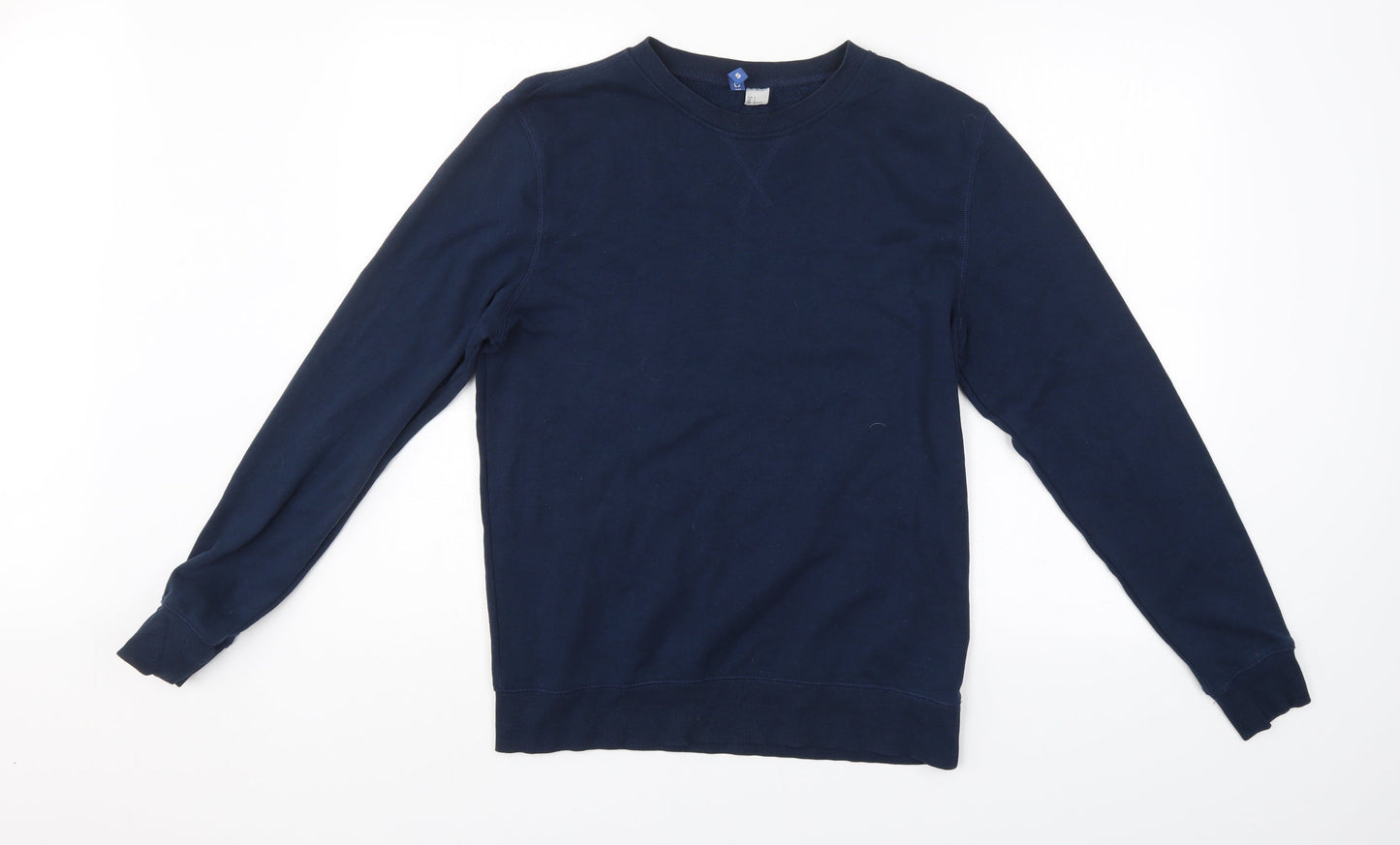 Mens UK Size S Divided Blue Pullover Sweatshirt