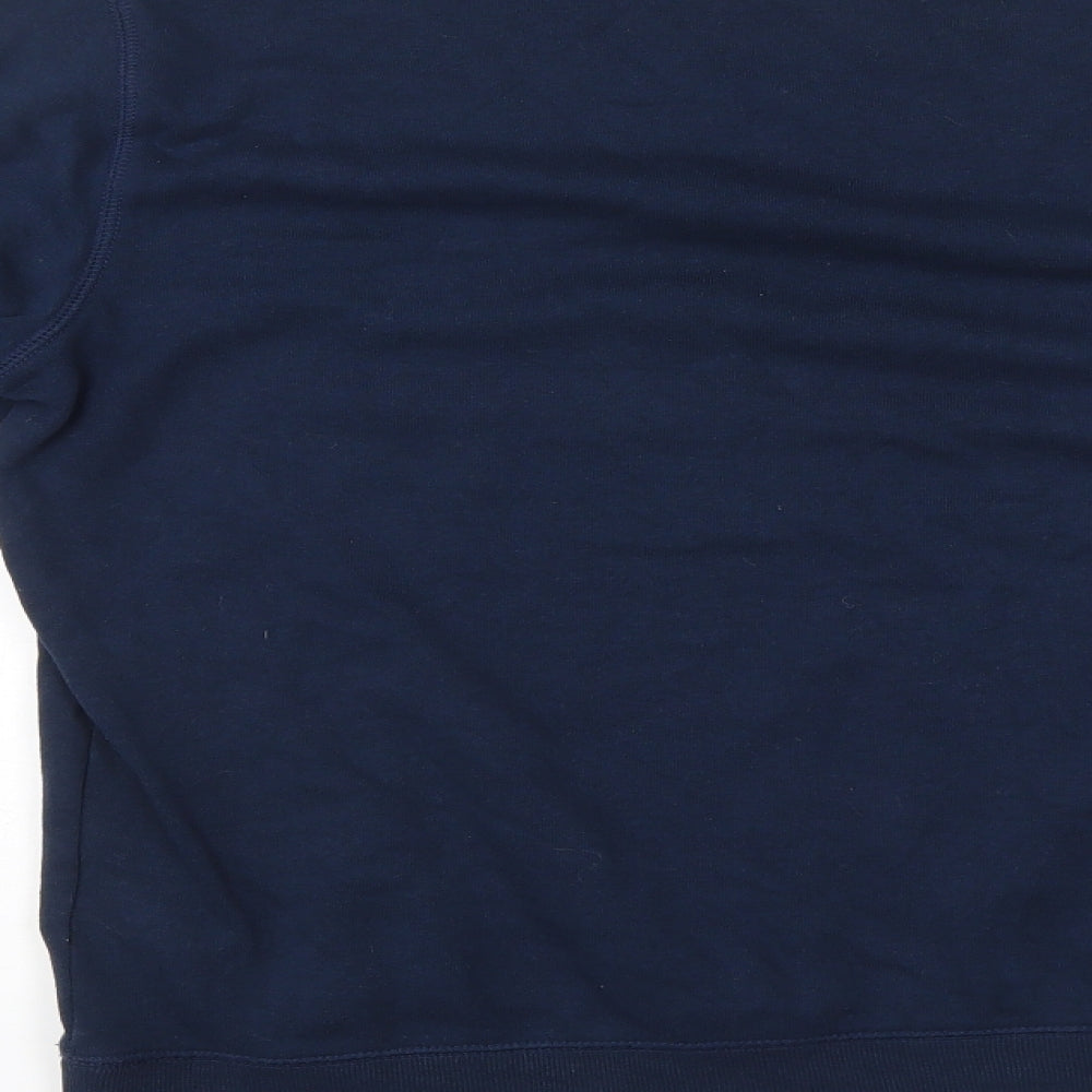 Mens UK Size S Divided Blue Pullover Sweatshirt