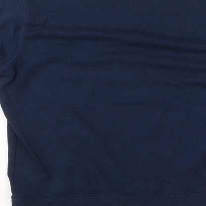 Mens UK Size S Divided Blue Pullover Sweatshirt