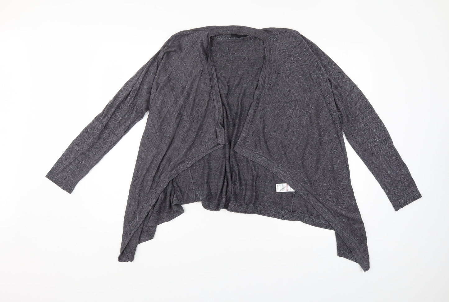 Womens UK Size M Papaya Grey Shrug Jumper