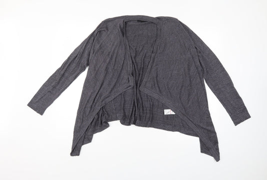 Womens UK Size M Papaya Grey Shrug Jumper