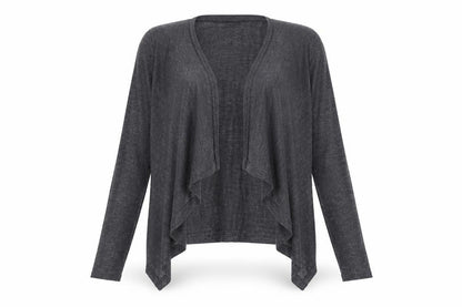 Womens UK Size M Papaya Grey Shrug Jumper
