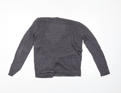 Womens UK Size M Papaya Grey Shrug Jumper