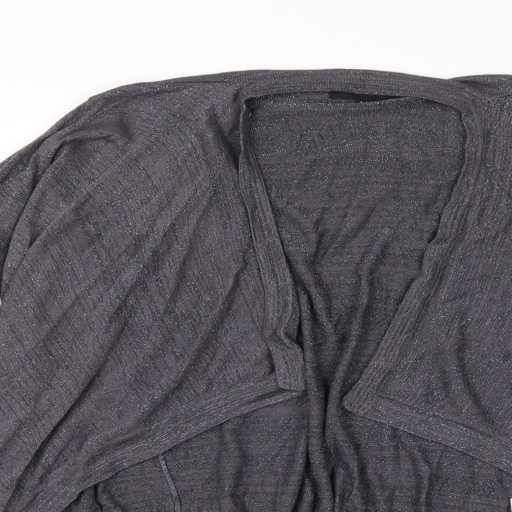 Womens UK Size M Papaya Grey Shrug Jumper