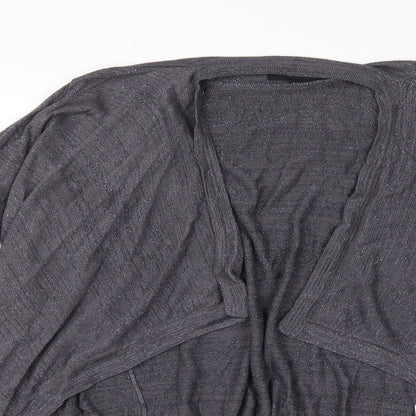 Womens UK Size M Papaya Grey Shrug Jumper
