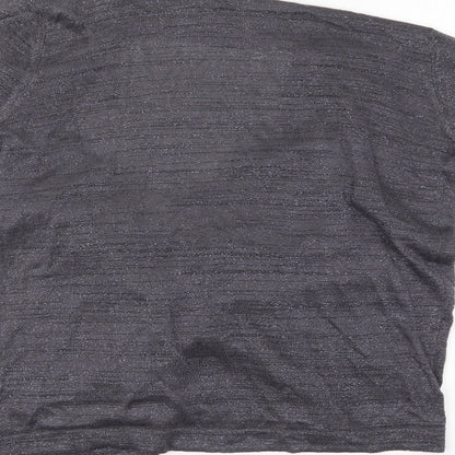 Womens UK Size M Papaya Grey Shrug Jumper
