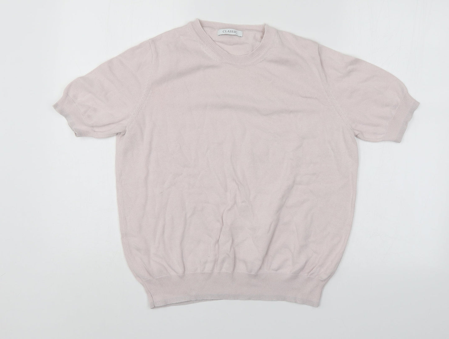 Womens UK Size 14 Classic Pink Pullover Jumper