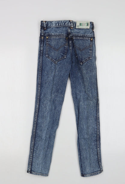 Womens UK Size 23 in Preworn Regular Fit Straight Blue Jeans