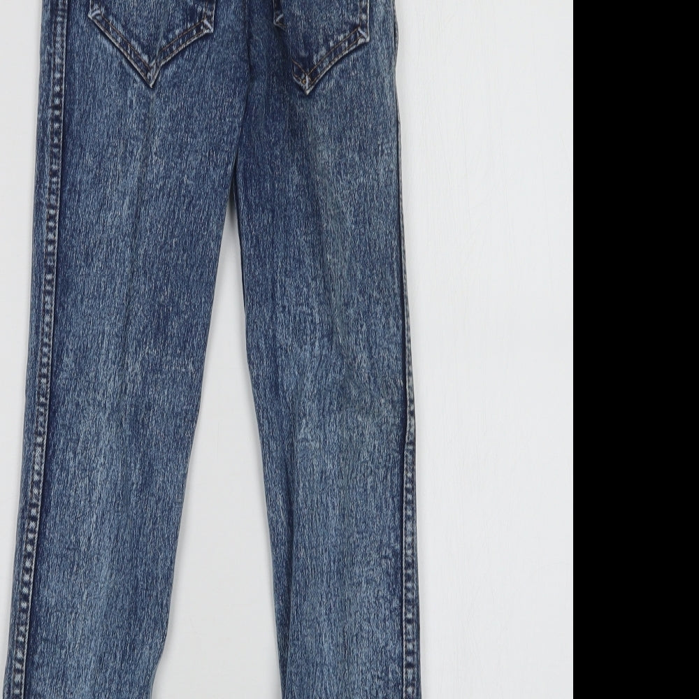 Womens UK Size 23 in Preworn Regular Fit Straight Blue Jeans