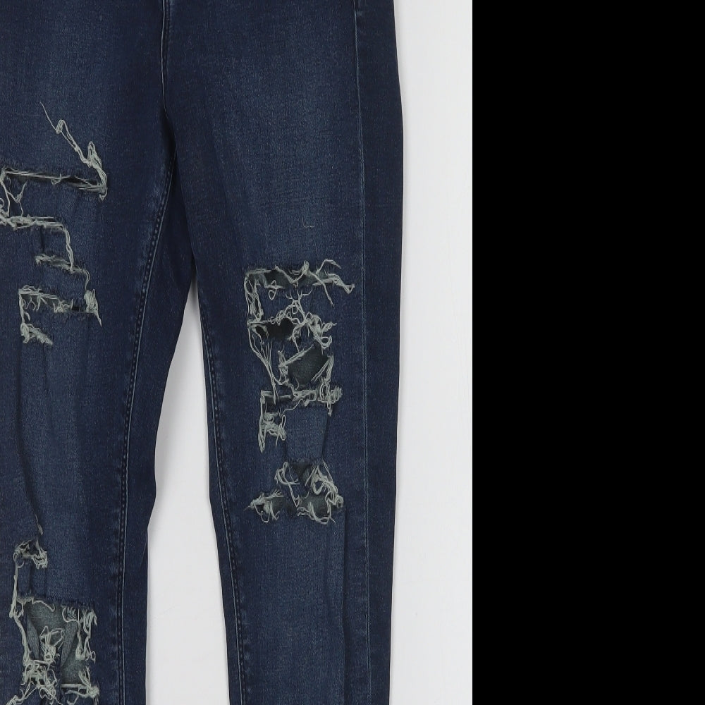 ASOS Womens Blue  Denim Straight Jeans Size 26 in L25 in