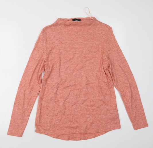 Klass Womens Pink  Knit Pullover Jumper Size S